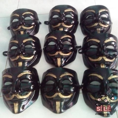 Mặt Nạ Đen Bóng Hacker 2021 - Phụ Kiện Hóa Trang Đẳng Cấp Cho Tiệc Halloween và Lễ Hóa Trang