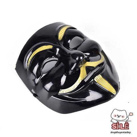 Mặt Nạ Đen Bóng Hacker 2021 - Phụ Kiện Hóa Trang Đẳng Cấp Cho Tiệc Halloween và Lễ Hóa Trang