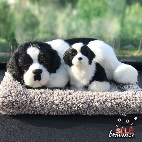 Thú Bông Cún Đốm Than Hoạt Tính - Khử Mùi Và Lọc Không Khí Ô Tô, Phụ Kiện Nội Thất Dễ Thương Cho Xe Hơi