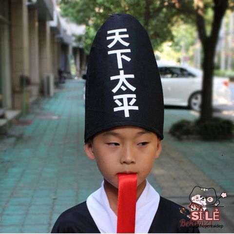 Trang Phục Hóa Trang Halloween Hắc Vô Thường - Cương Thi Ma Quái với Mặt Nạ và Tóc Giả - Thời Trang Cosplay ấn Tượng