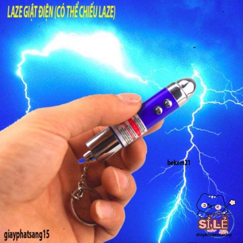 Bút điện giật TROLL siêu mạnh - Đèn laser vui nhộn dành cho trò chơi khăm bạn bè - Đồ chơi giỡn độc đáo, an toàn cho người lớn.