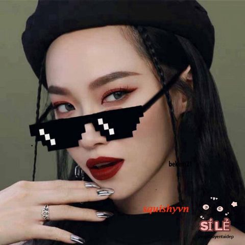 Kính Mát Thug Life Màu Đen Cho Nam Nữ - Kính Râm Phong Cách Meme Độc Đáo, Quà Tặng Tuyệt Vời Cho Game Thủ và Người Đam Mê Fandom