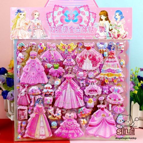 Sticker 3D Hoạt Hình Dễ Thương - Trang Trí Sổ Tay, Bình Nước, Điện Thoại & Quà Tặng Trẻ Em - Nhãn Dán Độc Đáo, Màu Sắc Sáng Bừng