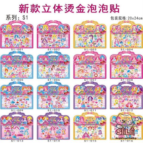 Sticker 3D Hoạt Hình Dễ Thương - Trang Trí Sổ Tay, Bình Nước, Điện Thoại & Quà Tặng Trẻ Em - Nhãn Dán Độc Đáo, Màu Sắc Sáng Bừng