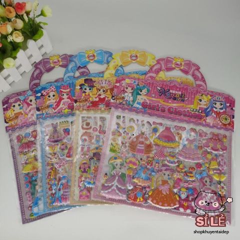 Sticker 3D Hoạt Hình Dễ Thương - Trang Trí Sổ Tay, Bình Nước, Điện Thoại & Quà Tặng Trẻ Em - Nhãn Dán Độc Đáo, Màu Sắc Sáng Bừng