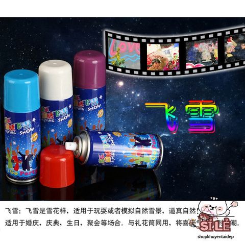 Bình Xịt Tuyết Giáng Sinh Không Tan - Trang Trí Cửa Kính & Cây Thông Noel - Phụ Kiện Giáng Sinh Thú Vị