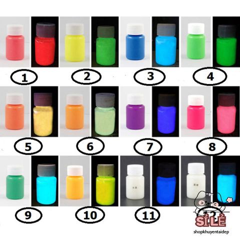 Sơn Dạ Quang 22ml Bộ 9 Màu Phát Sáng Rực Rỡ, An Toàn Cho Da - Trang Trí DIY Độc Đáo, Phù Hợp Sự Kiện Ban Đêm