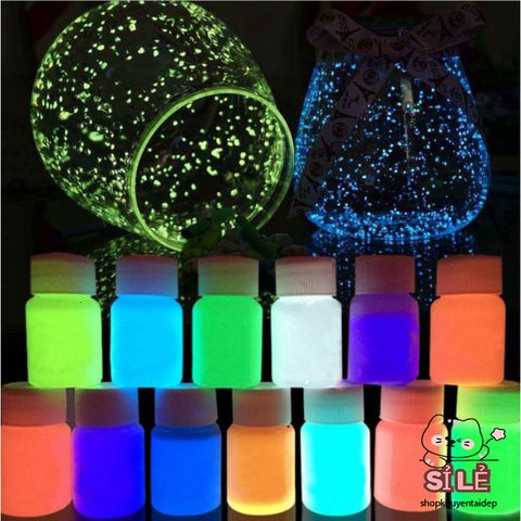 Sơn Dạ Quang 22ml Bộ 9 Màu Phát Sáng Rực Rỡ, An Toàn Cho Da - Trang Trí DIY Độc Đáo, Phù Hợp Sự Kiện Ban Đêm