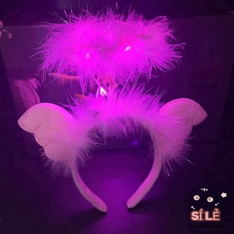 Băng Đô LED Phát Sáng Vàng Ấm Áp - Phụ Kiện Thời Trang Hot TikTok, Thiết Kế Hàn Quốc, Dễ Dàng Kết Hợp Với Tóc & Trang Phục