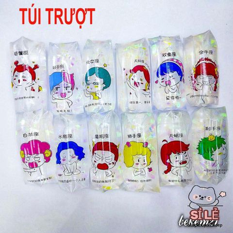 Túi Trượt Hoạt Hình GUDETAMA Loại Lớn – Đồ Chơi Giải Tỏa Căng Thẳng, Không Dính, Silicon Mềm Dẻo Cho Bé và Người Lớn