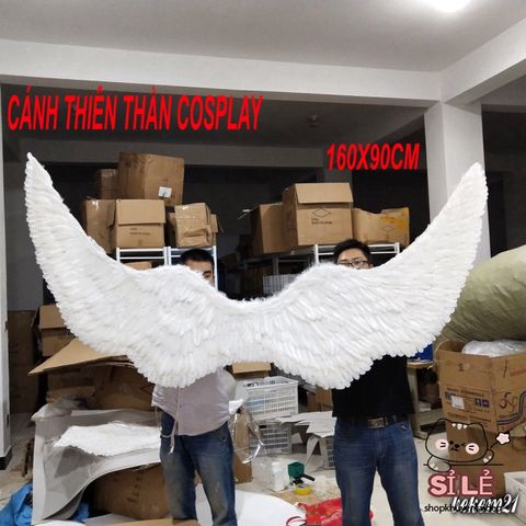 Cánh Thiên Thần Khổng Lồ 160CM x 90CM Dành Cho Người Lớn - Chất Liệu Lông Mịn Hoàn Hảo Cho Hóa Trang và Cosplay