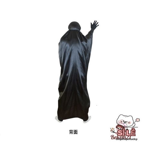 Bộ Trang Phục Cosplay Kaonashi - Hóa Trang Vô Diện Hayao Miyazaki Cho Trẻ Em và Người Lớn - Áo Choàng Đen và Mặt Nạ Vô Diện