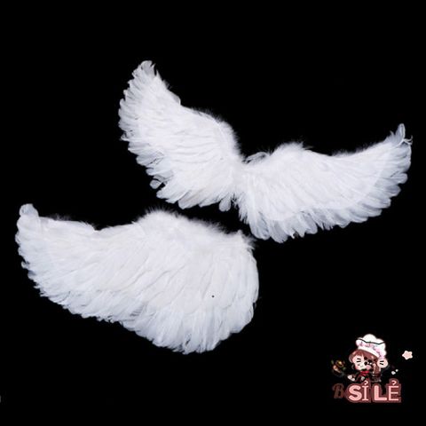 Cánh Thiên Thần Trắng Mềm Mại Cho Bé - Dây Co Giãn Trang Trí Tiệc Giáng Sinh, Lễ Hóa Trang, Đám Cưới, Đạo Cụ