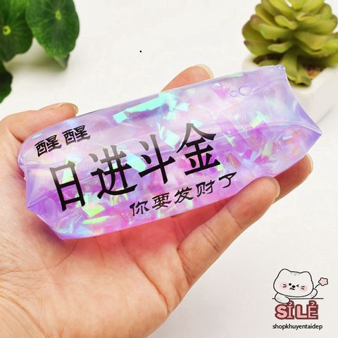 Túi Trượt GUDETAMA Họa Tiết Hoa Quả & Động Vật - Đồ Chơi Giải Tỏa Stress Silicone Không Dính, Dễ Sử Dụng
