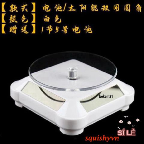 Bàn Xoay Đa Năng 360 Độ Chụp Ảnh & Quay Video Sản Phẩm - Tiết Kiệm Năng Lượng Mặt Trời, Thân Thiện Với Môi Trường