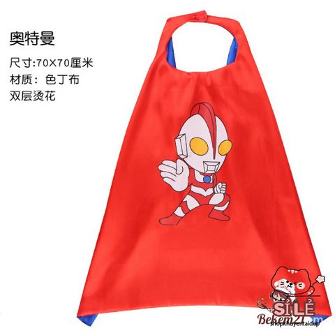 Bộ trang phục siêu anh hùng cho bé trai - Áo choàng và mặt nạ Spider-Man, Iron Man, Superman - Thời trang trẻ em chất cotton an toàn