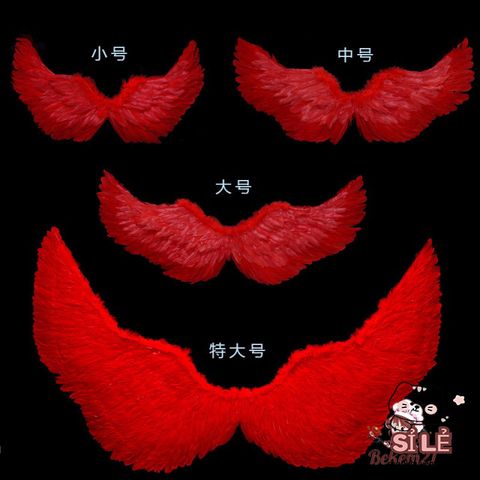 Cánh Thiên Thần Đỏ Hóa Trang Halloween Cho Bé Gái - Phụ Kiện Cosplay Đáng Yêu Với Băng Đô Và Đũa Phép Huyền Ảo