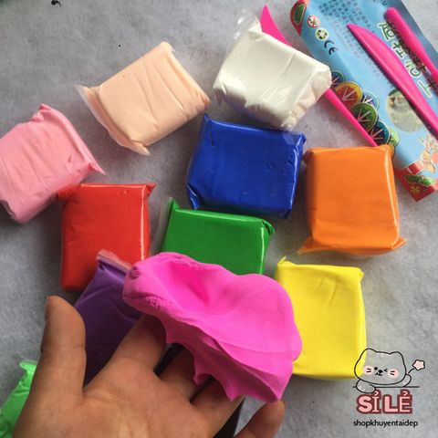 Combo 12 Gói Đất Sét Nhật Soft Clay - Nguyên Liệu Hoàn Hảo Cho Làm Butter Slime Thoải Mái và Sáng Tạo!