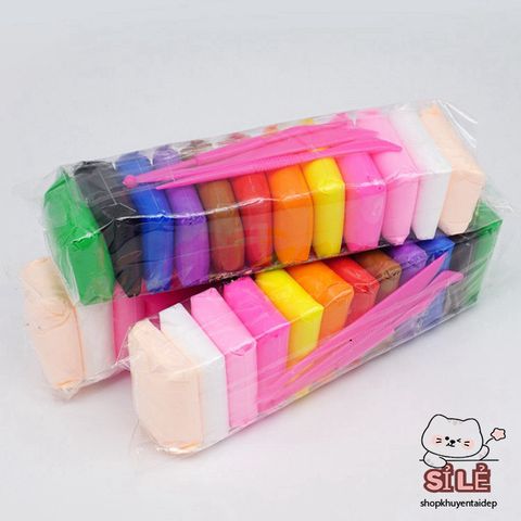 Combo 12 Gói Đất Sét Nhật Soft Clay - Nguyên Liệu Hoàn Hảo Cho Làm Butter Slime Thoải Mái và Sáng Tạo!