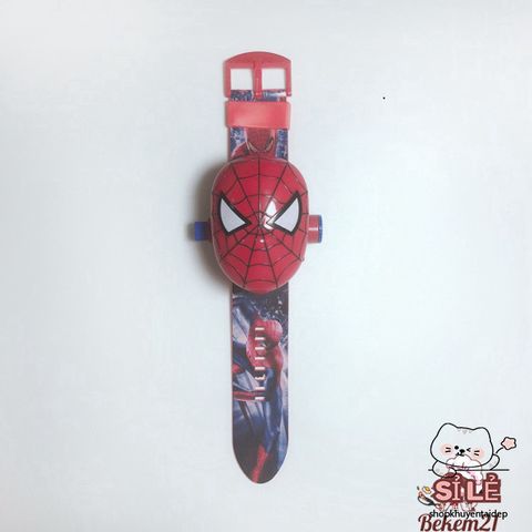 Đồng Hồ Chiếu Hình 3D Trẻ Em - Đồng Hồ Điện Tử Hình Nhân Vật Hoạt Hình Vui Nhộn, 24 Hình Ảnh Elsa, Kitty, Siêu Nhân, Công Chúa