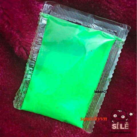 Bột Dạ Quang Màu Xanh Lá 10g - Chất Liệu Handmade Phát Sáng Độc Đáo, Trang Trí Quán Bar, Karaoke ấn Tượng