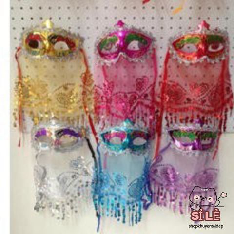 Mặt Nạ Halloween Cổ Trang Nửa Mặt Với Khăn Che - Đạo Cụ Cosplay Cho Tiệc Hóa Trang, Lễ Hội, Halloween