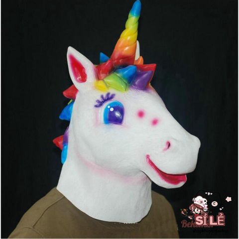 Mặt Nạ Ngựa Một Sừng BoJack Horseman 7 Màu - Đạo Cụ Cosplay Halloween Độc Đáo Cho Nam Nữ, Đồ Chơi Hóa Trang Vui Nhộn