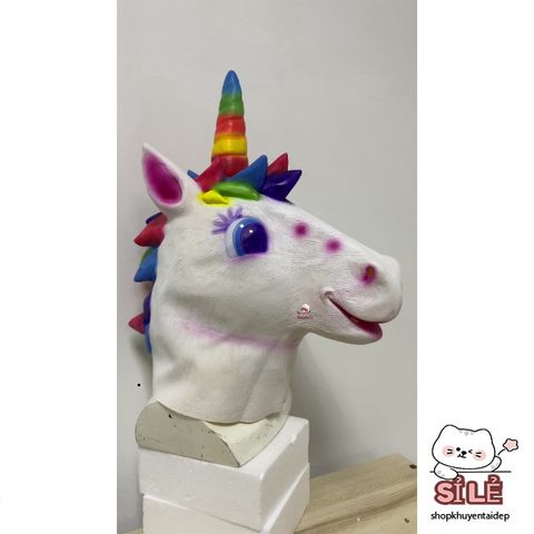 Mặt Nạ Ngựa Một Sừng BoJack Horseman 7 Màu - Đạo Cụ Cosplay Halloween Độc Đáo Cho Nam Nữ, Đồ Chơi Hóa Trang Vui Nhộn