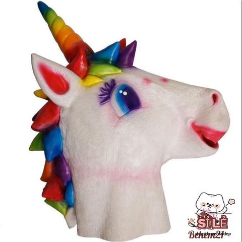 Mặt Nạ Ngựa Một Sừng BoJack Horseman 7 Màu - Đạo Cụ Cosplay Halloween Độc Đáo Cho Nam Nữ, Đồ Chơi Hóa Trang Vui Nhộn