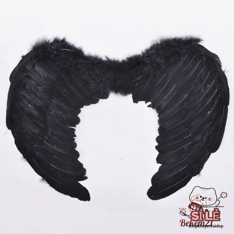 Cánh Thiên Thần và Cánh Ác Quỷ Lông Vũ Cho Cosplay Halloween - Phụ Kiện Chụp Ảnh Thời Trang Cho Trẻ Em và Người Lớn
