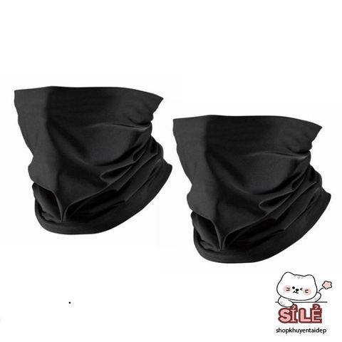 Khăn Che Mặt Đen Đa Năng - Khẩu Trang Chống Nắng Thoải Mái, Dễ Dùng Cho Nam Nữ, Phượt, Du Lịch, Giảm Bụi Thời Trang