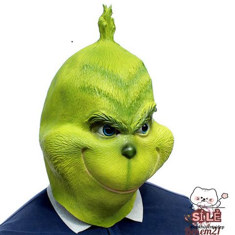 Mặt Nạ Ông Già Noel Grinch Đáng Yêu - Mặt Nạ Giáng Sinh Cosplay Cho Trẻ Em & Người Lớn - Đồ Dùng Hóa Trang Vui Nhộn