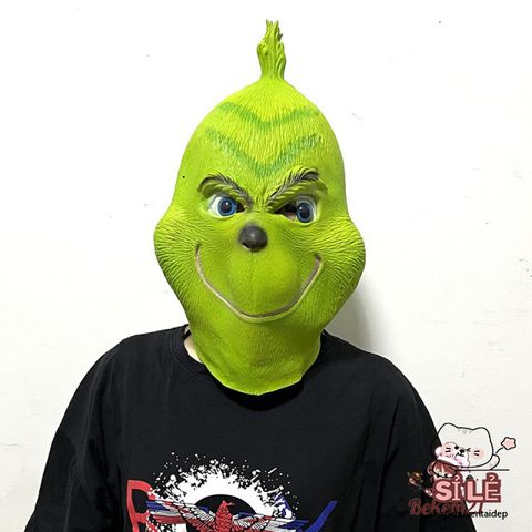 Mặt Nạ Ông Già Noel Grinch Đáng Yêu - Mặt Nạ Giáng Sinh Cosplay Cho Trẻ Em & Người Lớn - Đồ Dùng Hóa Trang Vui Nhộn