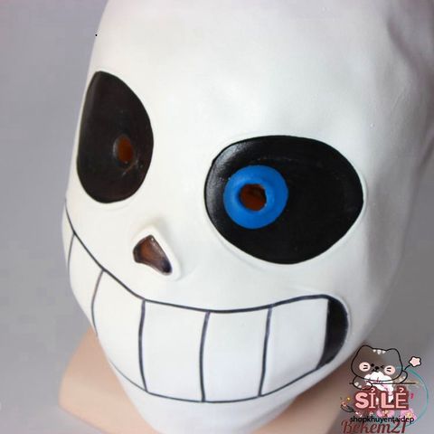 Mặt Nạ Hóa Trang Papyrus - Phụ Kiện Cosplay Halloween Nhân Vật Game Legend Of The Sans - Mặt Nạ Cao Su Mắt Xanh/Đen