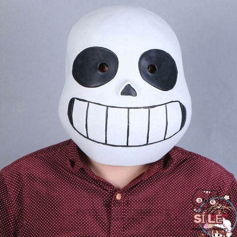 Mặt Nạ Hóa Trang Papyrus - Phụ Kiện Cosplay Halloween Nhân Vật Game Legend Of The Sans - Mặt Nạ Cao Su Mắt Xanh/Đen