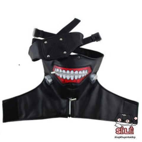 Mặt Nạ Hóa Trang Kaneki Ken - Nhân Vật Tokyo Ghoul Đẹp Mắt, Chất Liệu Da Chống Mòn, Kích Thước Điều Chỉnh Cho Người Lớn