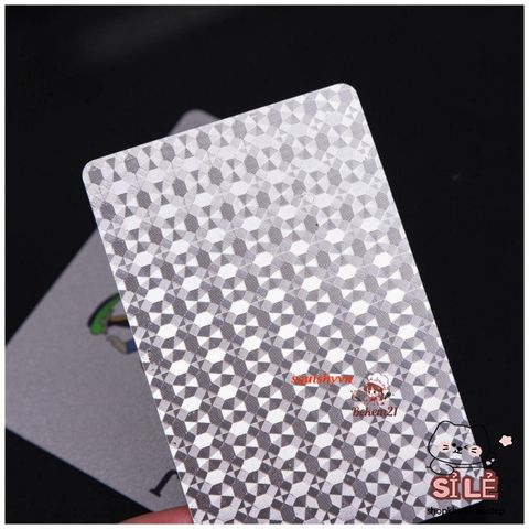 Bộ Bài Nhựa Chống Thấm 52 Lá Bạc Sang Trọng, Tài Lộc May Mắn, Bền Chắc Không Gãy - Quà Tặng Độc Đáo Cho Người Thích Chơi Bài