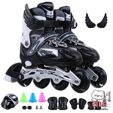 Giày Patin 4 Bánh Điều Chỉnh Kích Thước Cho Trẻ Em & Người Lớn - Mẫu Mới 2020, Giày Trượt Cao Cấp Nhiều Màu Sắc