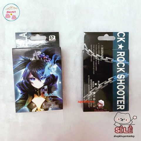 Bộ Bài Dead Master Black Rock Shooter - 52 Lá Thẻ Poker Dễ Thương Dành Cho Học Sinh và Fan Anime