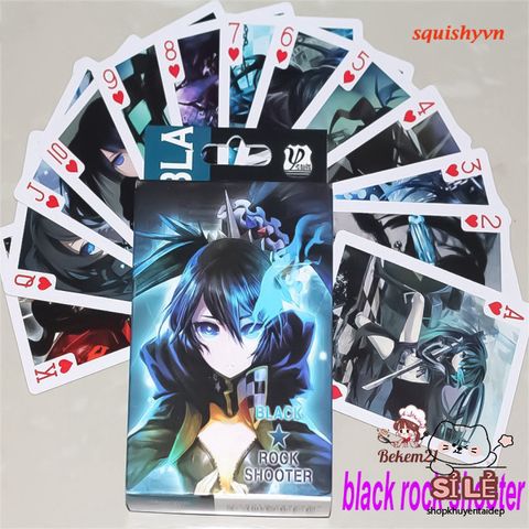 Bộ Bài Dead Master Black Rock Shooter - 52 Lá Thẻ Poker Dễ Thương Dành Cho Học Sinh và Fan Anime