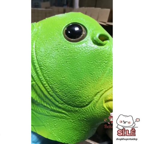 Mặt Nạ Cosplay Cá Da Xanh Silicon Vui Nhộn - Đồ Trang Trí Halloween, Tiệc Tùng & Hoạt Động Giải Trí