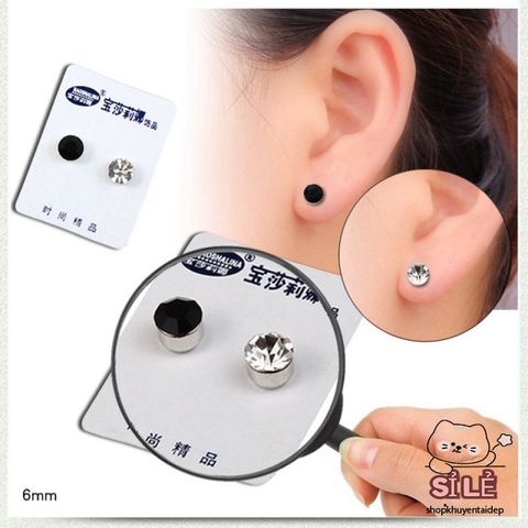 Bộ Khuyên Tai Nam Châm Unisex (2 cái) - Hoa Tai Đẹp, Không Cần Lỗ Bấm, Phong Cách Thời Trang, Chất Liệu Cao Cấp