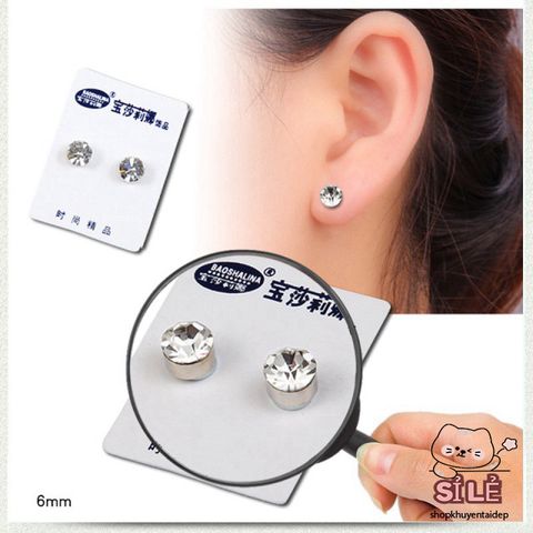 Bộ Khuyên Tai Nam Châm Unisex (2 cái) - Hoa Tai Đẹp, Không Cần Lỗ Bấm, Phong Cách Thời Trang, Chất Liệu Cao Cấp