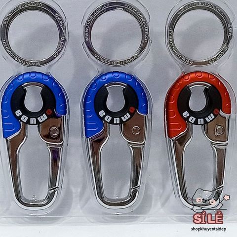 Móc Khóa Cao Cấp OMUDA 3754 - Móc Khóa Xe Máy và Ô Tô Inox Chống Gỉ, Phong Cách Thời Trang Thanh Lịch, Màu Cam và Xanh