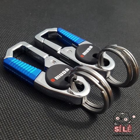 Móc Khóa Cao Cấp OMUDA 3754 - Móc Khóa Xe Máy và Ô Tô Inox Chống Gỉ, Phong Cách Thời Trang Thanh Lịch, Màu Cam và Xanh