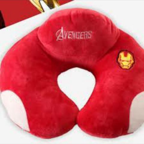 Gối Kê Cổ Avengers Dễ Thương - Phụ Kiện Du Lịch Cao Cấp Cho Người Lớn Và Trẻ Em - 30x33CM, Vải Velboa Mềm Mại