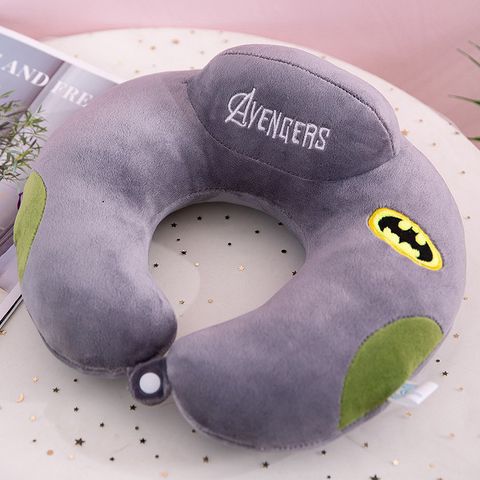 Gối Kê Cổ Avengers Dễ Thương - Phụ Kiện Du Lịch Cao Cấp Cho Người Lớn Và Trẻ Em - 30x33CM, Vải Velboa Mềm Mại