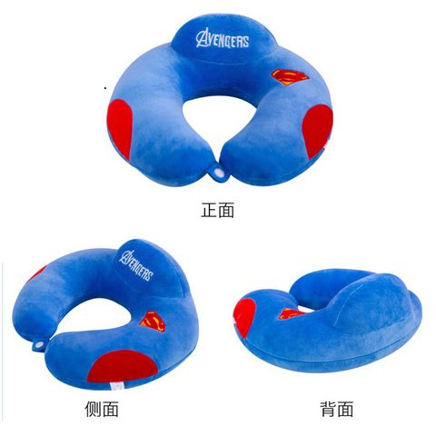 Gối Kê Cổ Avengers Dễ Thương - Phụ Kiện Du Lịch Cao Cấp Cho Người Lớn Và Trẻ Em - 30x33CM, Vải Velboa Mềm Mại