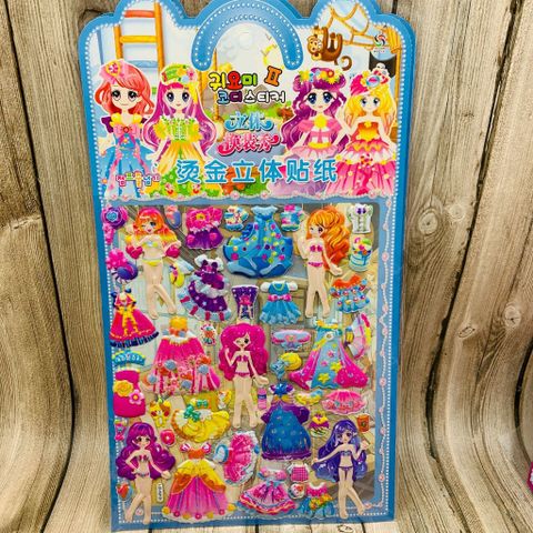 Sticker 3D Hoạt Hình Dán Nổi Dễ Thương Cho Bé - Sticker Chống Nước Thay Chữ Cái Số Tiếng Anh, Sáng Tạo Trang Trí 30x21cm