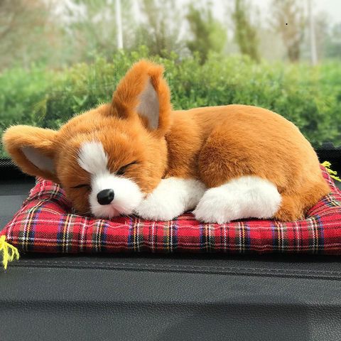 Gấu Bông Chó Shiba Vàng Có Than Hoạt Tính Khử Mùi, Lọc Không Khí Dùng Trong Xe Hơi - Trang Trí Nội Thất Ô Tô Ấm Áp